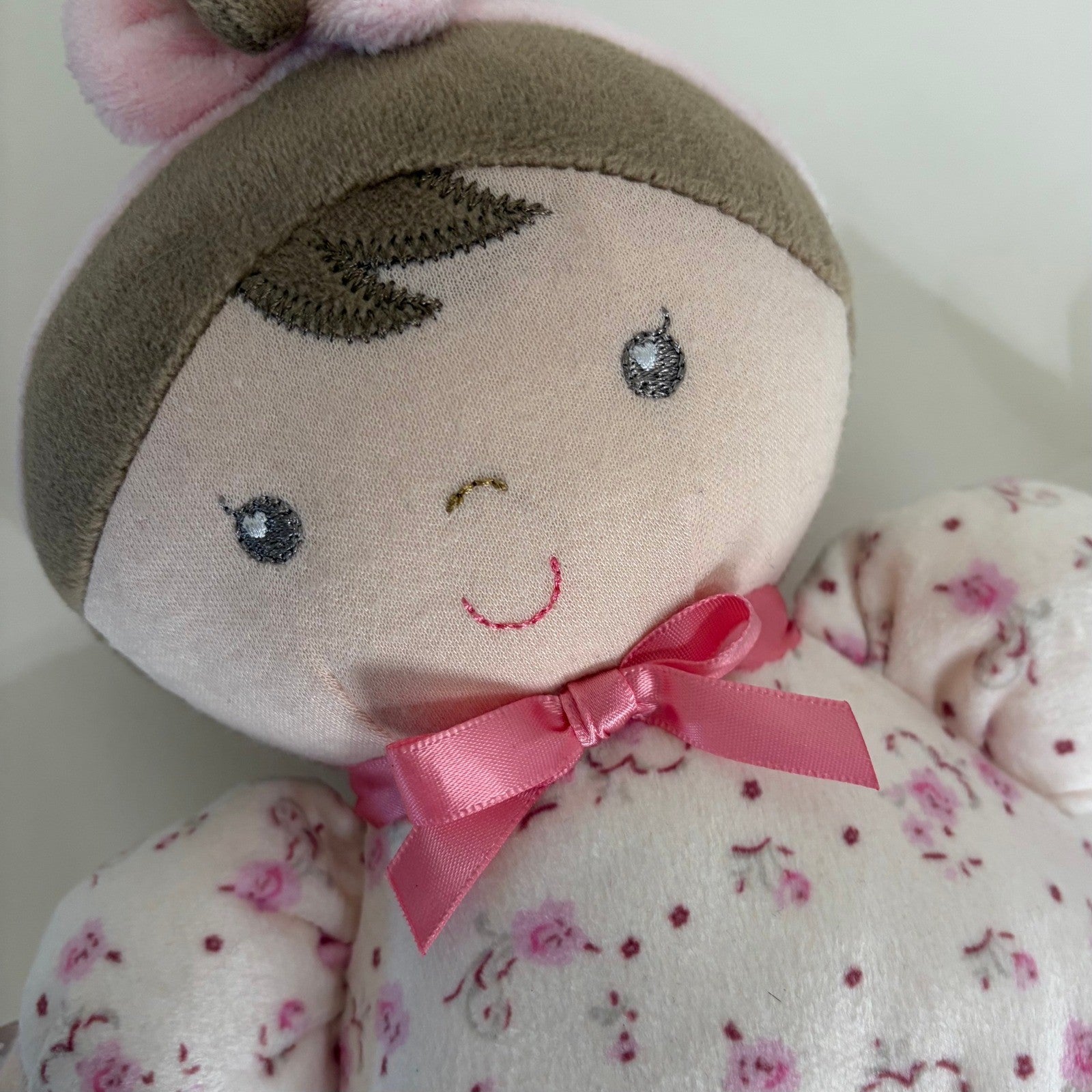 NWT!! LITTLE ME Jackie Retro 10" First Plush Doll Floral Pink Baby Toddler