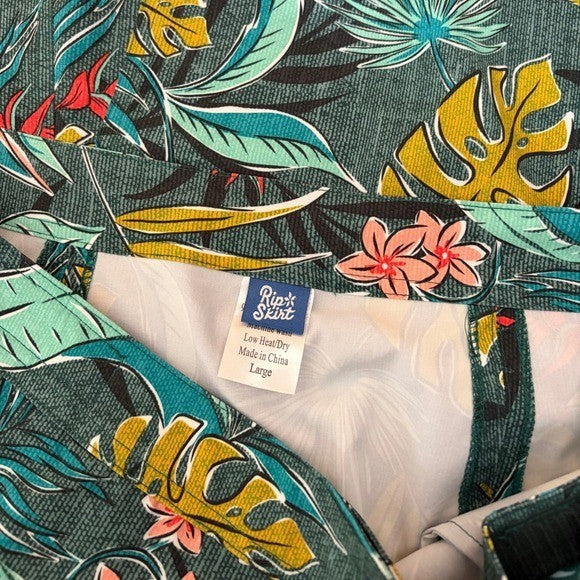 RIPSKIRT HAWAII Length 2 Tropical Floral Bali Jungle Wrap Rip Skirt Large
