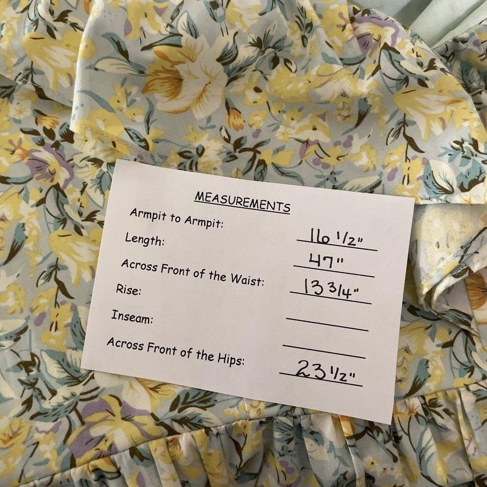 O.P.T. Kate Floral Ruffled Midi Dress One Pretty Time Pockets Ruffles Small