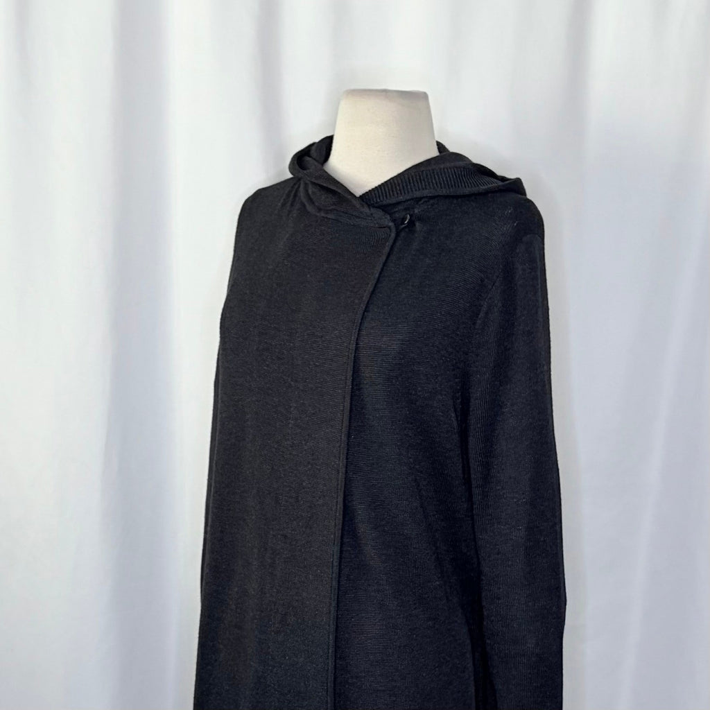 LULULEMON Peace Of Mind Wrap Cardigan Sweater Heathered Black Athleisure Size 8