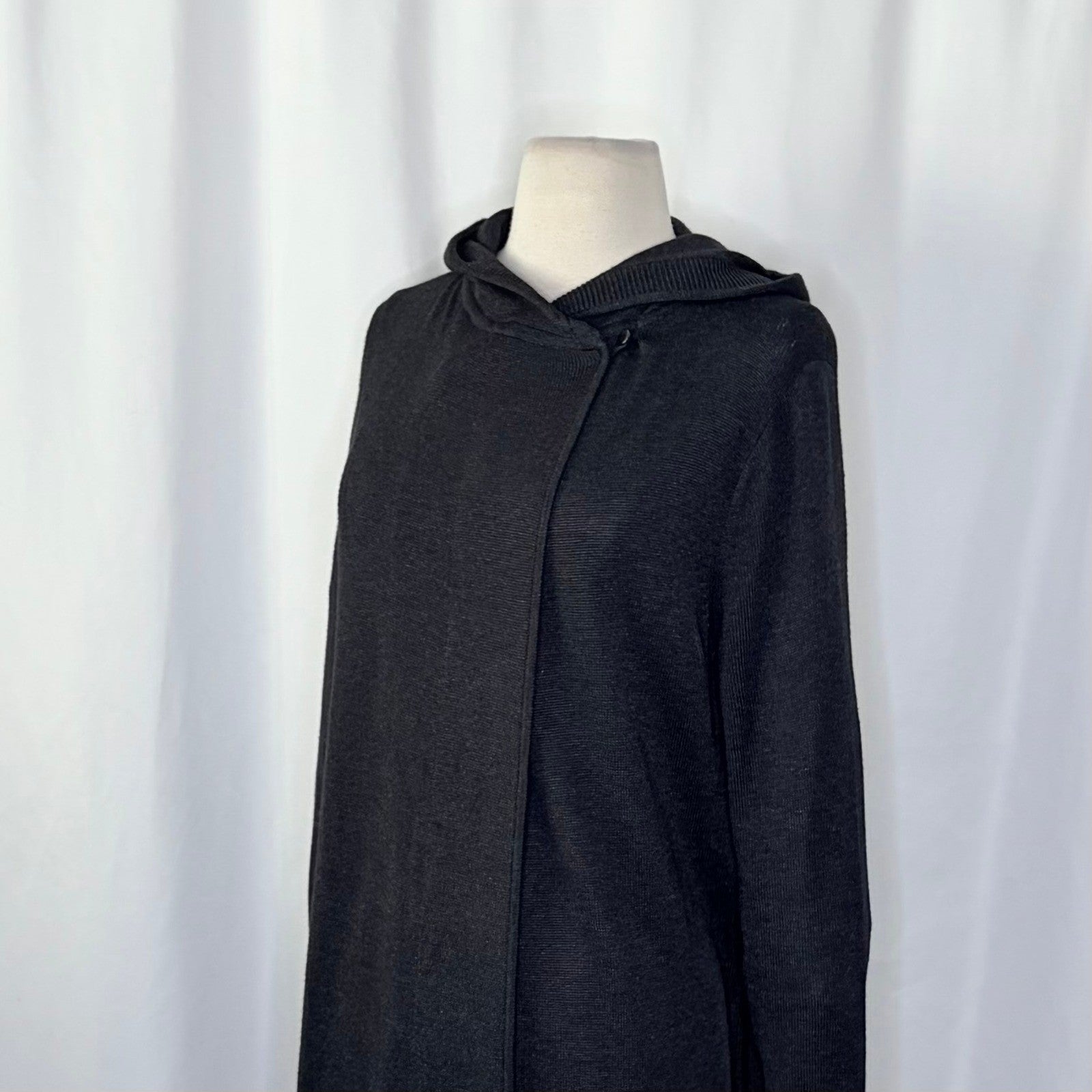 LULULEMON Peace Of Mind Wrap Cardigan Sweater Heathered Black Athleisure Size 8