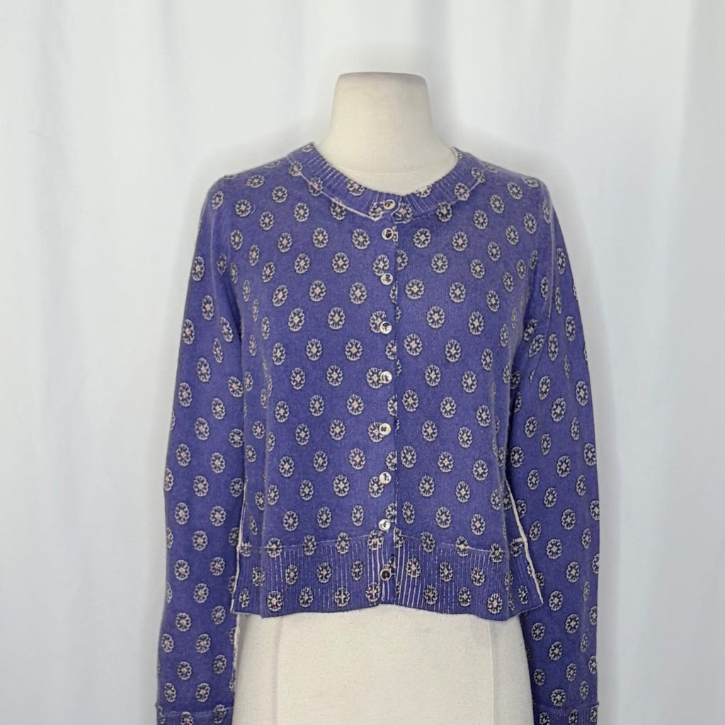 NWT!! FREE PEOPLE Nocturnal Patterned Cardigan Sweater Cardi Floral Small