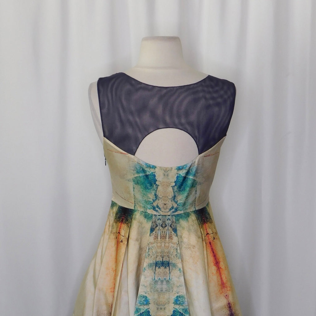 Anthropologie BHANUNI BY JYOTI Villette Dress Fit N' Flare Beaded Embellished 2