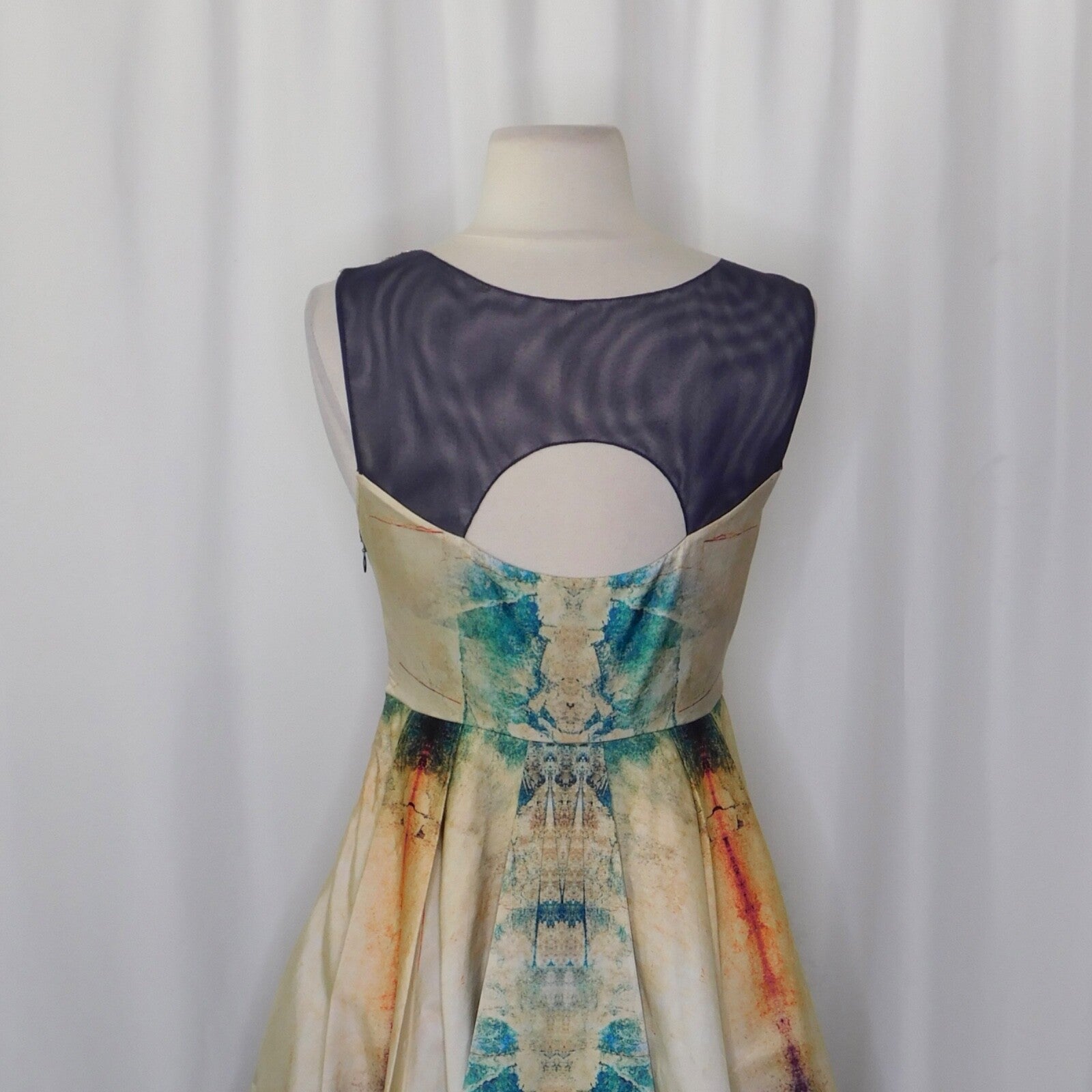 Anthropologie BHANUNI BY JYOTI Villette Dress Fit N' Flare Beaded Embellished 2