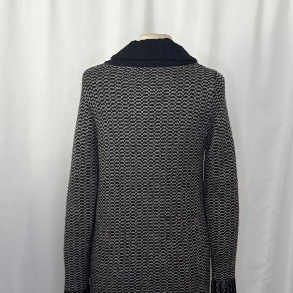 MARGARET O'LEARY Angora Cashmere Wool Long cardigan Sweater Jacket Medium