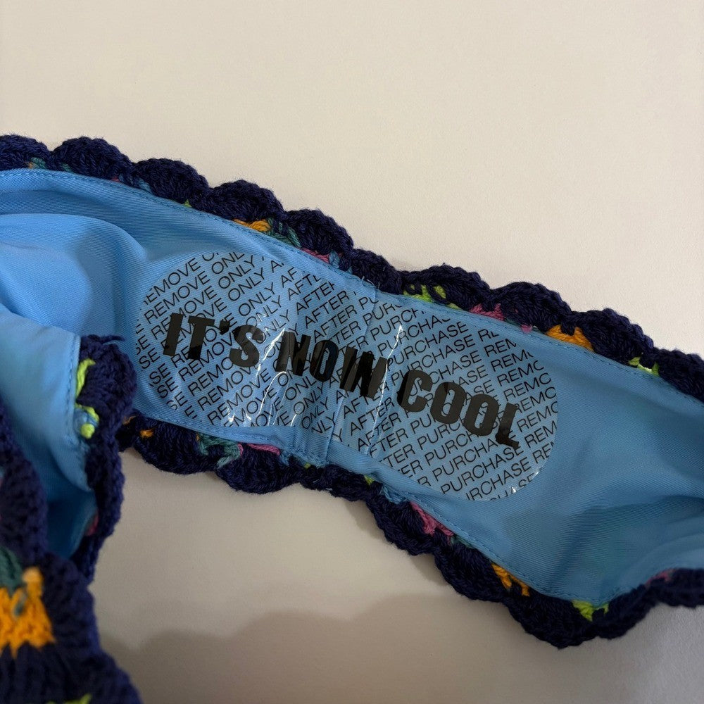 NWT!! FREE PEOPLE It's Now Cool the Crochet Tie One Piece Swimsuit Medium Large