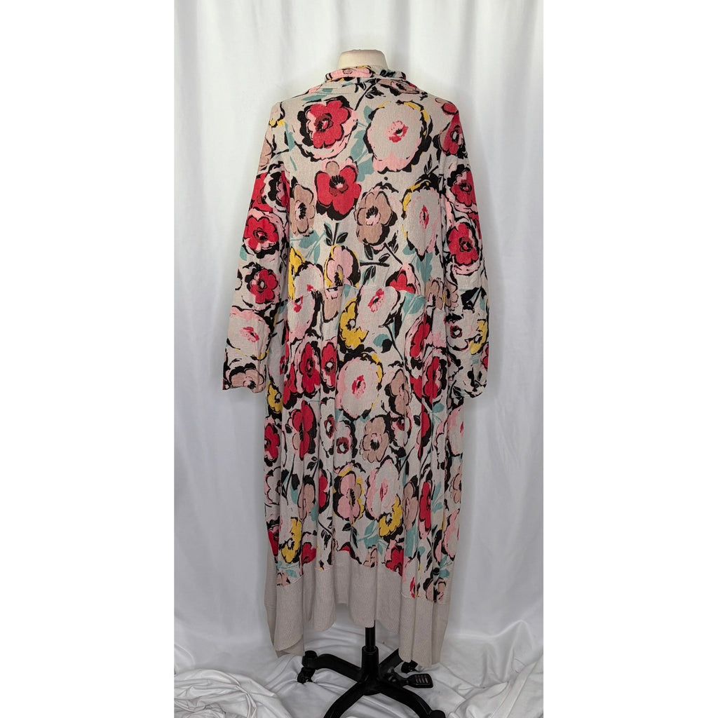 Anthropologie SPARROW Flora Exemplar Long Duster Cardigan Sweater Linen Medium
