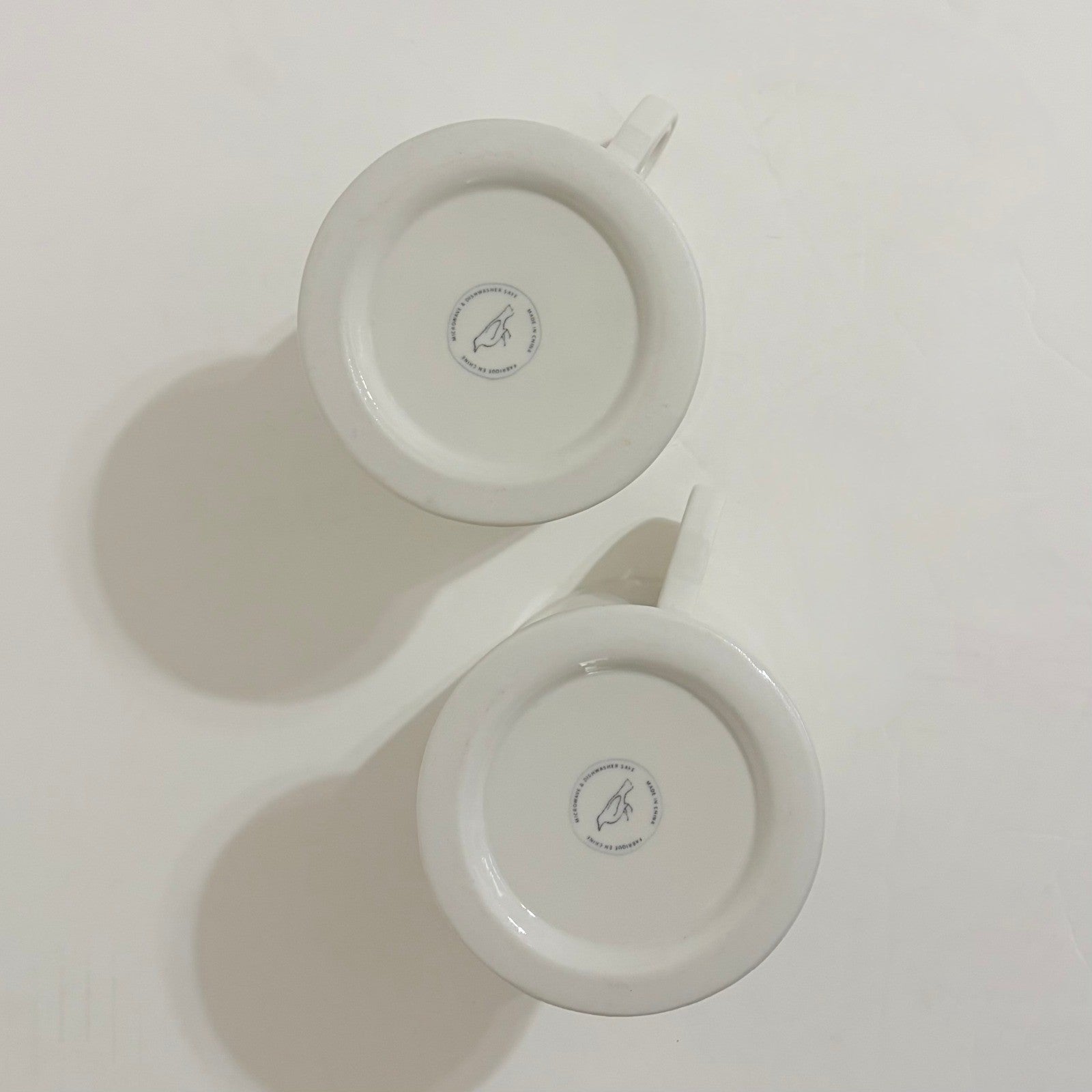 ANTHROPOLOGIE Set of Two 2 Letter "B" Monogram Mugs Coffee Tea Farmhouse B