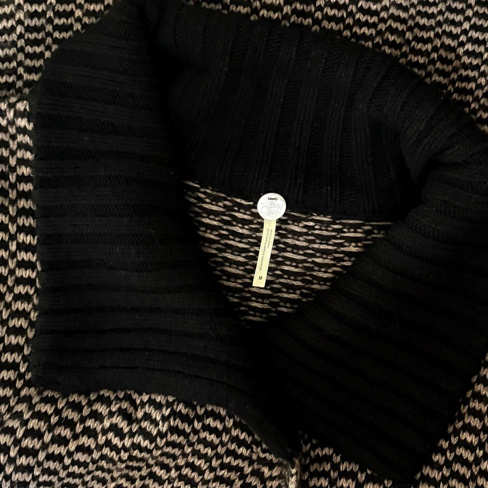 MARGARET O'LEARY Angora Cashmere Wool Long cardigan Sweater Jacket Medium