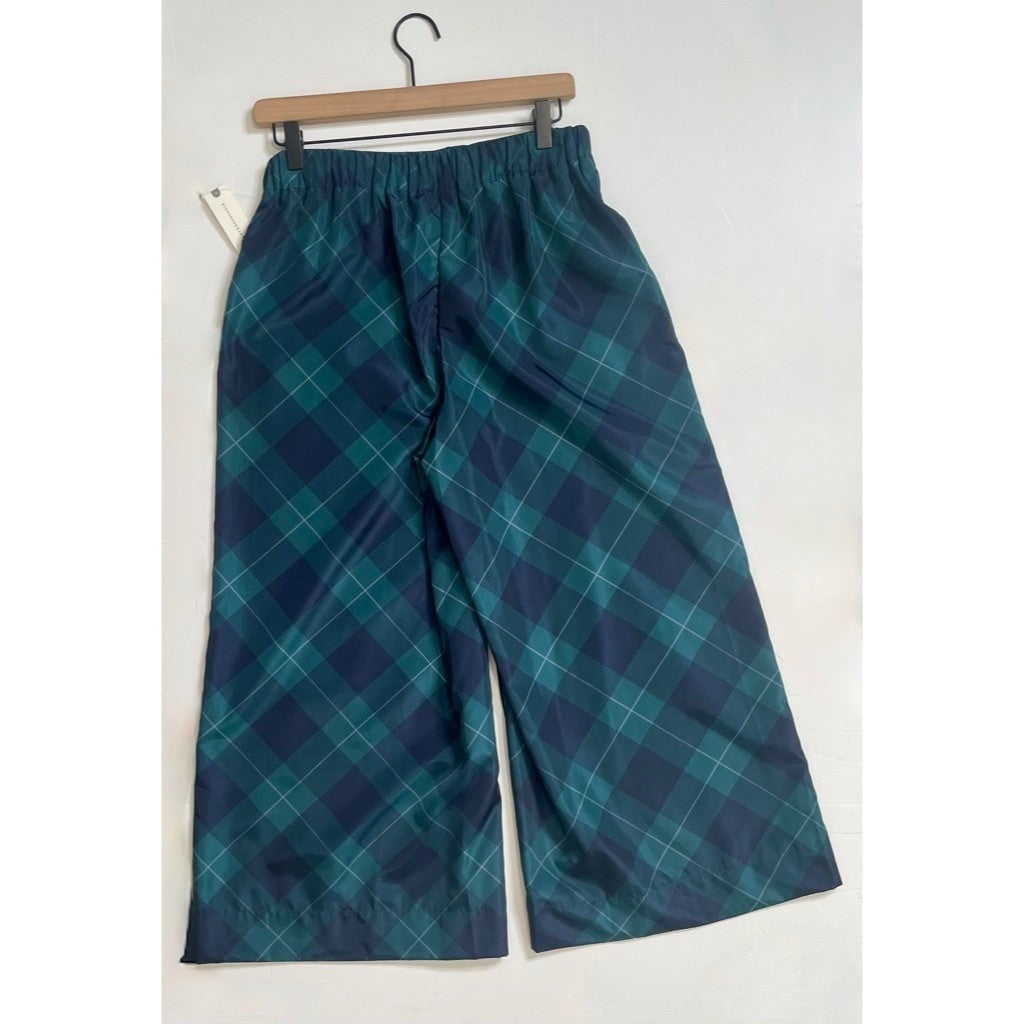 NWT!! Anthropologie MAEVE Taffeta Printed Cropped Wide-Leg Pants Academia Medium