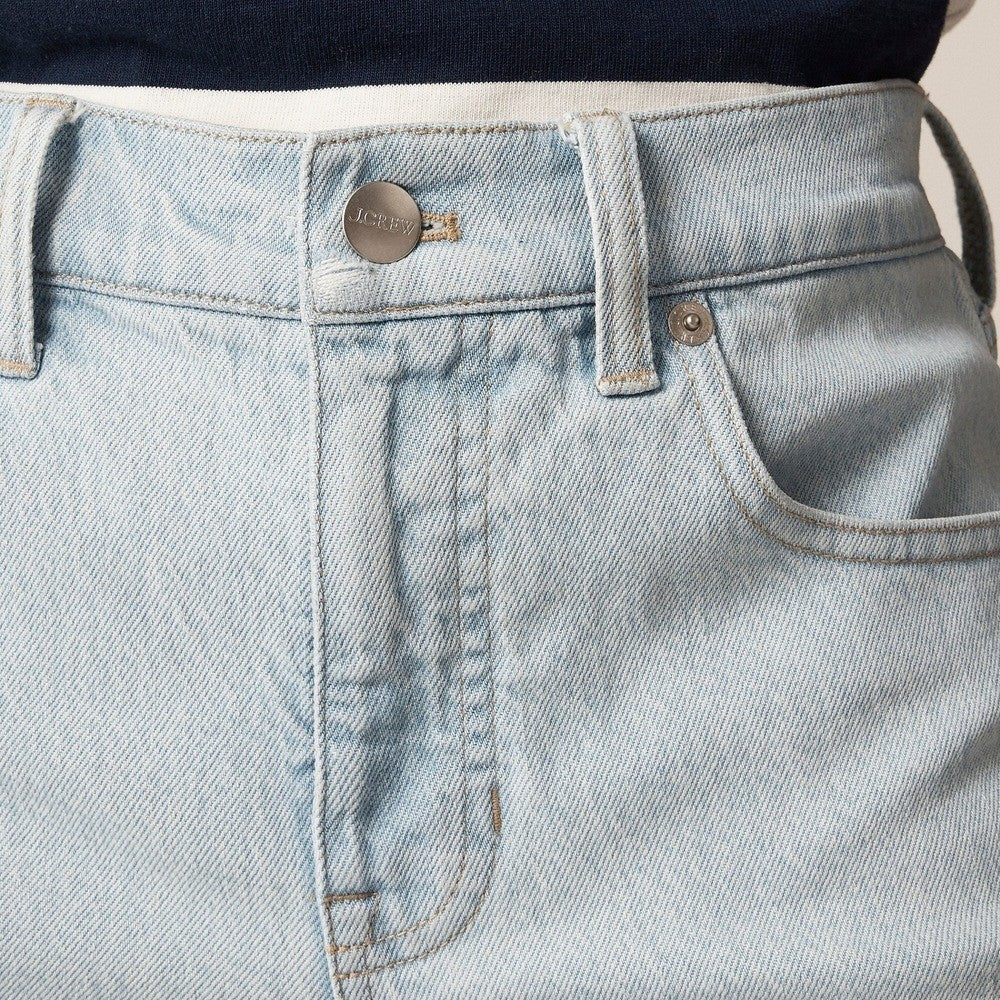 NWT!! J. CREW High Rise Denim Shorts Montauk Wash Pockets Preppy Size 33