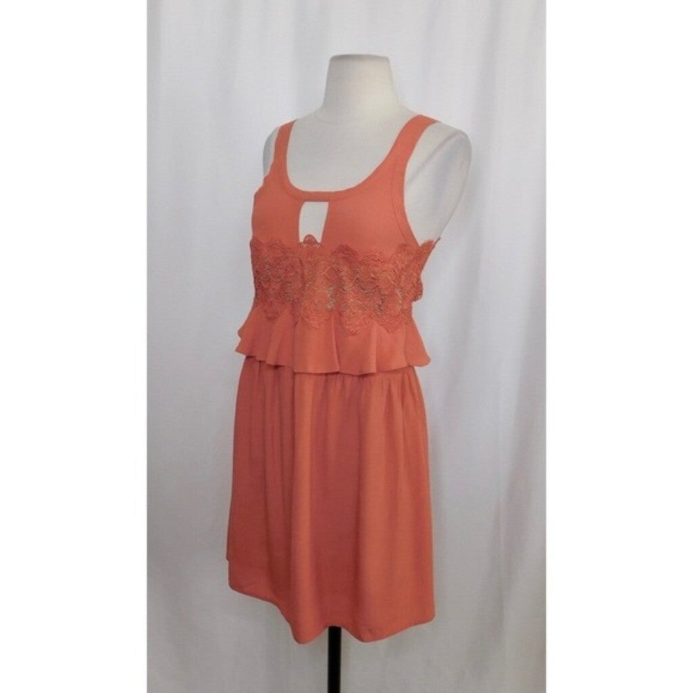 NEW!! FOR LOVE AND LEMONS Sienna Dress Lace Keyhole Mini Party Romantic Small