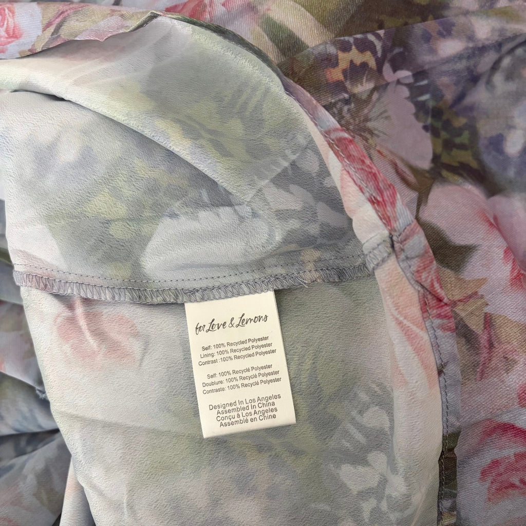 NWT!! Anthropologie FOR LOVE & LEMONS Elea Floral Ruffle Maxi Dress Medium