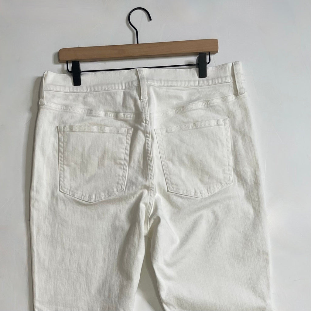 NWT!! J. CREW Tall Slim Straight '96 Retro Denim Jeans Solid White 31 Tall 31T