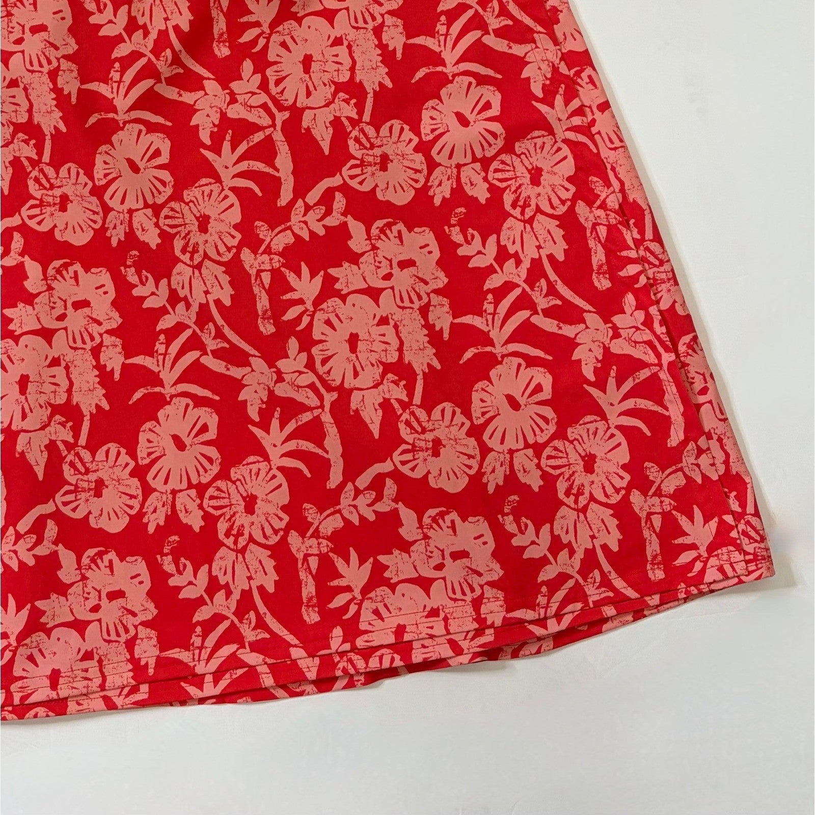 RIPSKIRT Hawaii Rip Skirt Length 2 Wrap Skirt Pink Floral Hibiscus X-Large