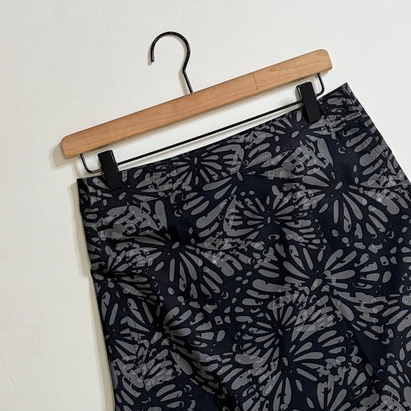 RIPSKIRT Hawaii Length 2 Wrap Skirt Rip Skirt Gray Shibori Butterfly Small