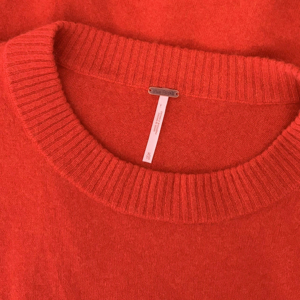 FREE PEOPLE Cashmere Mila Sweater Crew Neck Pullover Knit Oversized X-Large