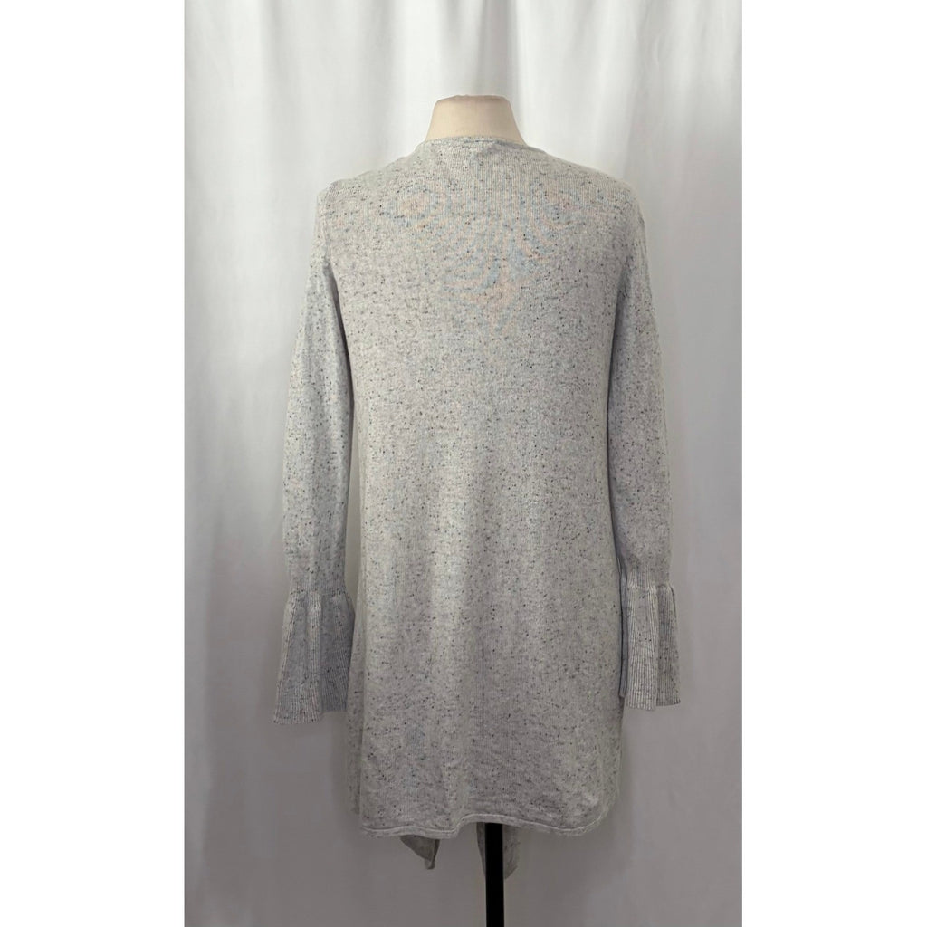 Anthropologie MOTH Gray Lyra Bell Sleeve Waterfall Cardigan Sweater Medium