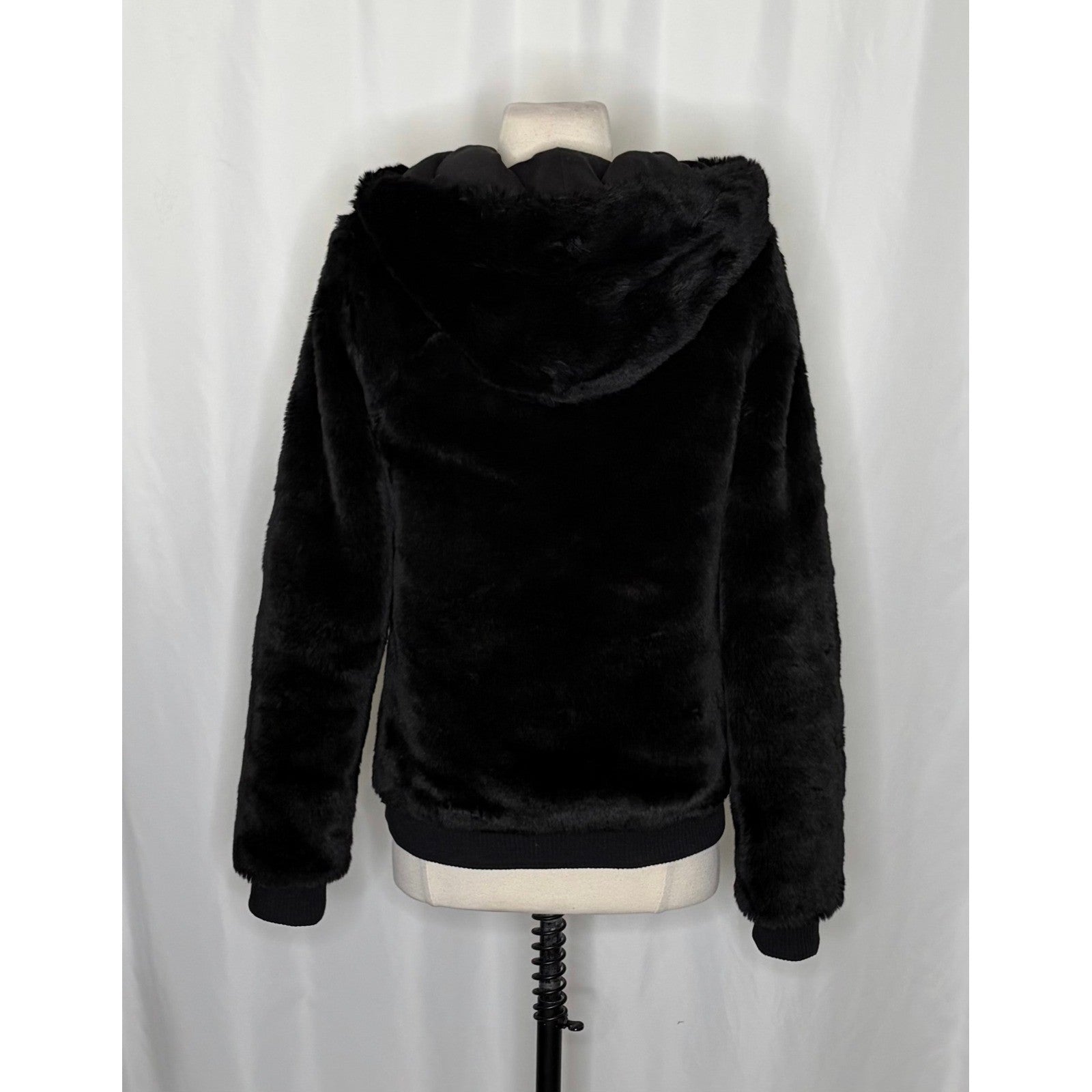 Victoria's Secret PINK Limited Edition Reversible Fur Coat Black Fashion Show S