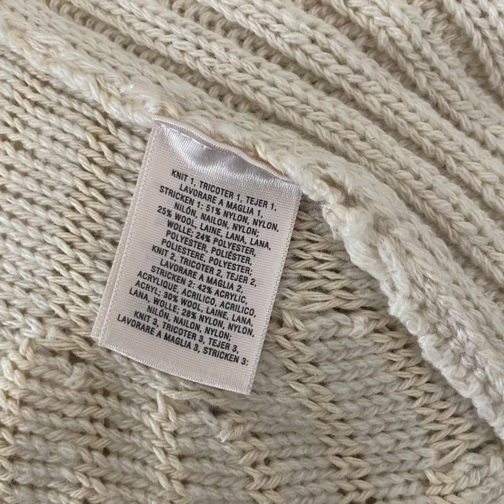 Anthropologie ANGEL OF THE NORTH Crochet Knit Cardigan Sweater Medium Petite MP