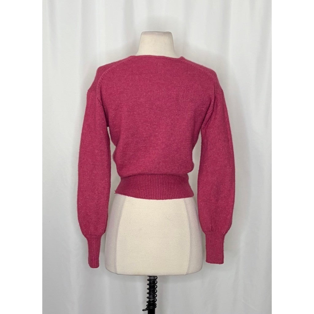 Aritzia WILFRED SoftSpoke Dear Sweater Relaxed V-Neck Wrap Wweater XXS XX-Small
