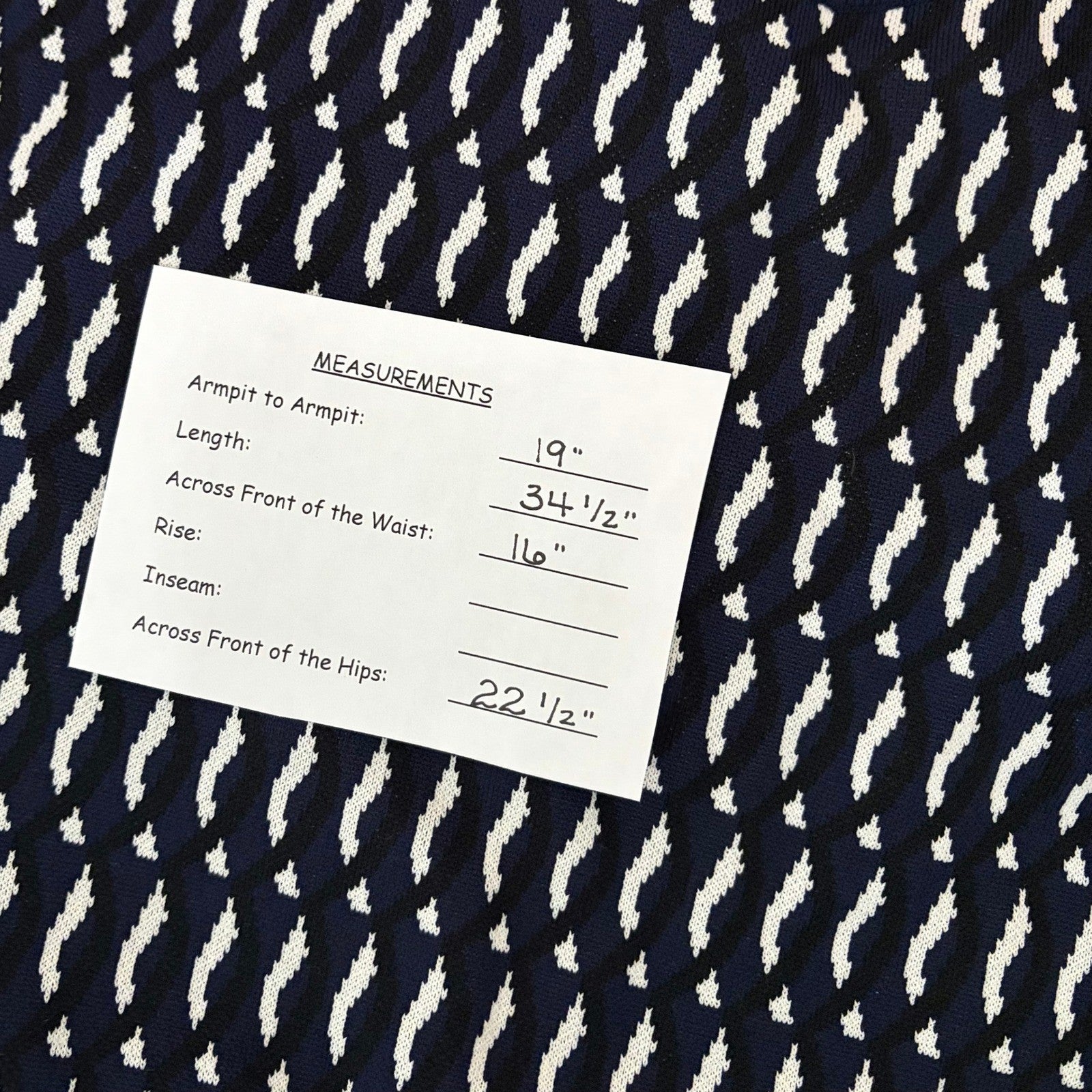 SHOSHANNA Aspen Intarsia Knit Dress Navy Blue White Dropwaist Crew Neck X-Large