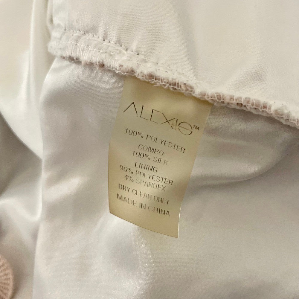 Revolve ALEXIS Finn Lace Off Shoulder Top Blouse Blush Pink Silk Lacey X-Small