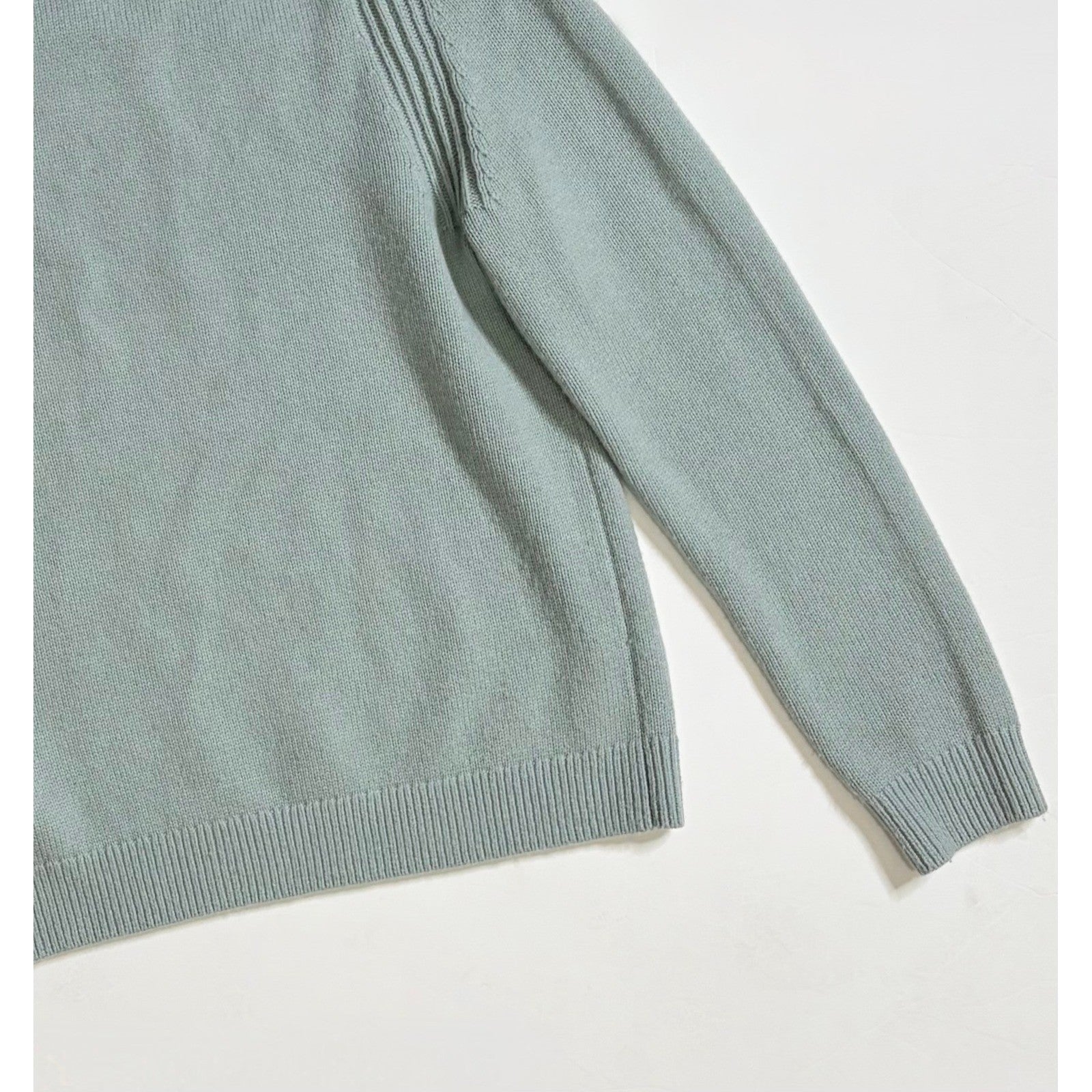 Men's REISS Sage Green Cloud Wool Raglan Sleeve Crew Neck Jumper Sweater Small