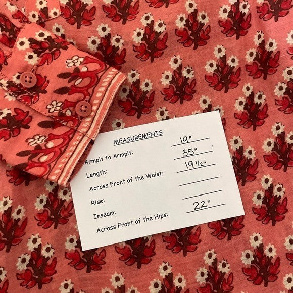 NWT!! J. CREW Cabana Mini Dress Block Print Ramie Coral Multi Cover Up XX-Small