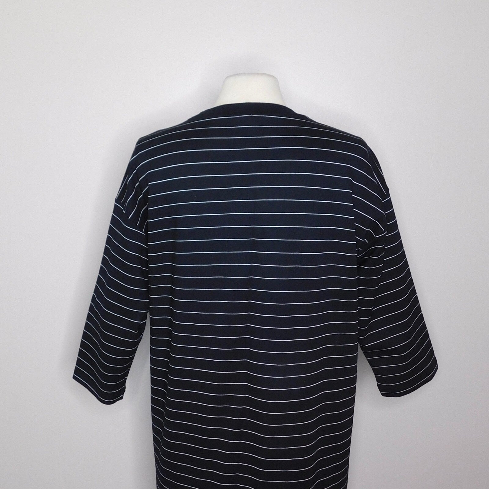 & OTHER STORIES Striped T-Shirt Dress Black & White Knit Pullover Stripe Size 4