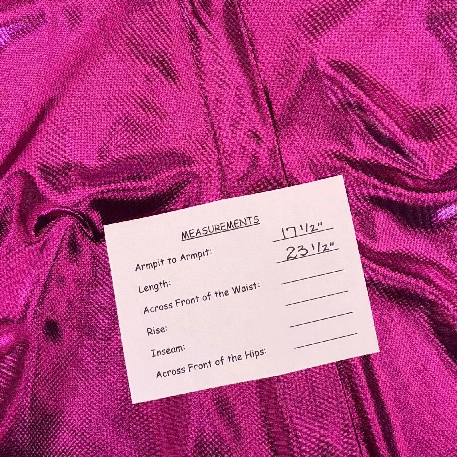 By ANTHROPOLOGIE Magenta Pink Shimmer Shine Lamé Buttondown Top Blouse X-Small