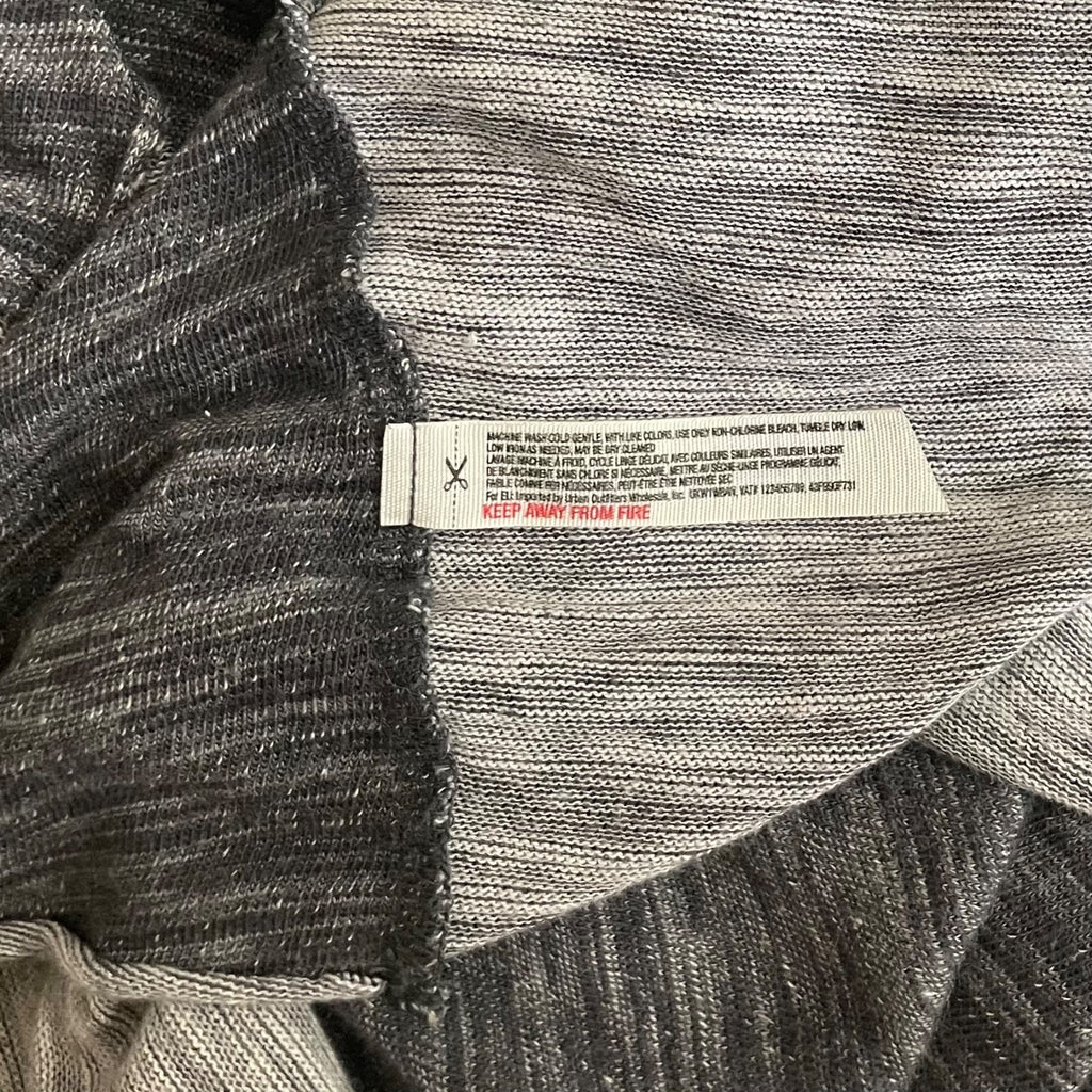 FREE PEOPLE FP Beach Cacoon Cowl Neck Knit Top Gray Space Dye X-Small Small
