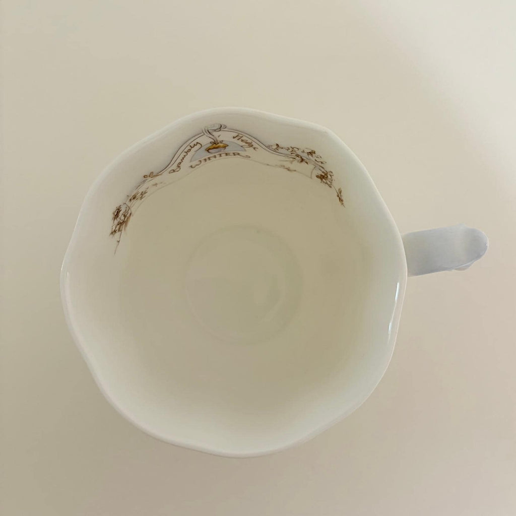 Vintage ROYAL DOULTON Brambly Hedge Winter Beaker Tea Cup 1983 Animals Mice