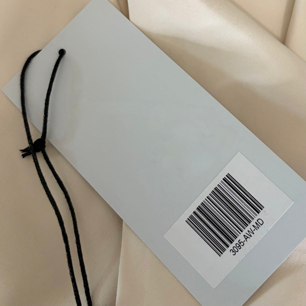 NWT!! GIRLFRIEND COLLECTIVE Kinsley Ivory Long Sleeve Cropped Top Medium