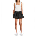 NWT!! ANTONIO MELANI Active Two Tone Bubble Hem Dress Mini Black White Large