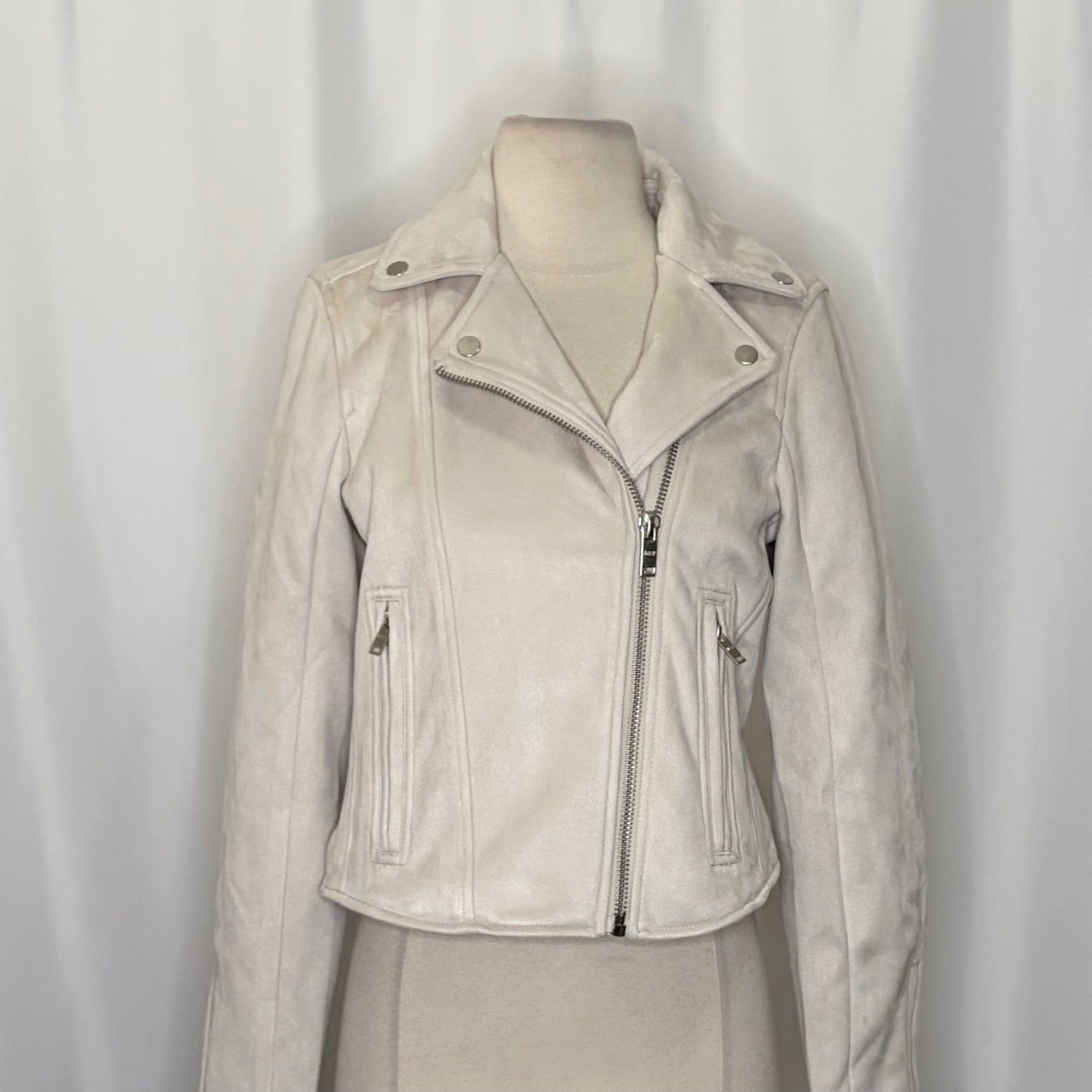 NWT!! ABERCROMBIE & FITCH Vegan Suede Moto Jacket