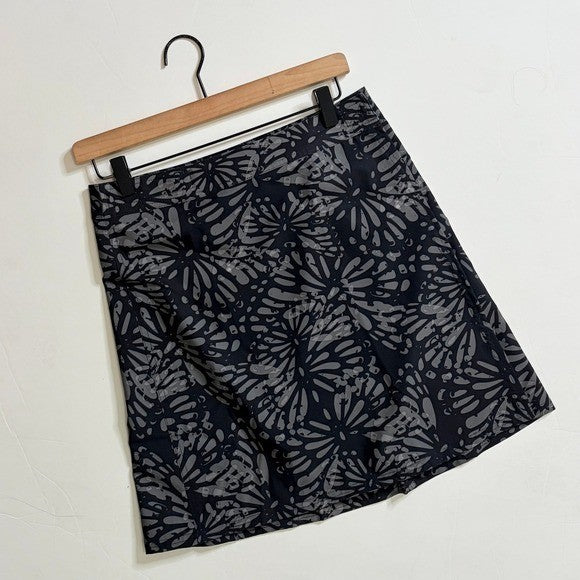 RIPSKIRT Hawaii Length 2 Wrap Skirt Rip Skirt Gray Shibori Butterfly Small