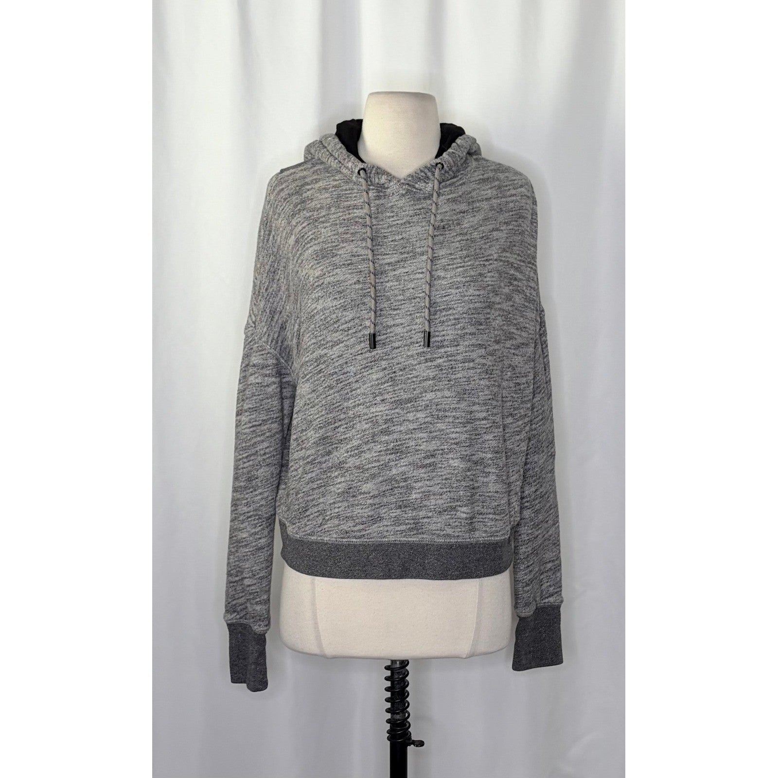 RAG & BONE Jean Murphy Hoodie Crossover Envelope Back Hood Gray Pullover X-Small