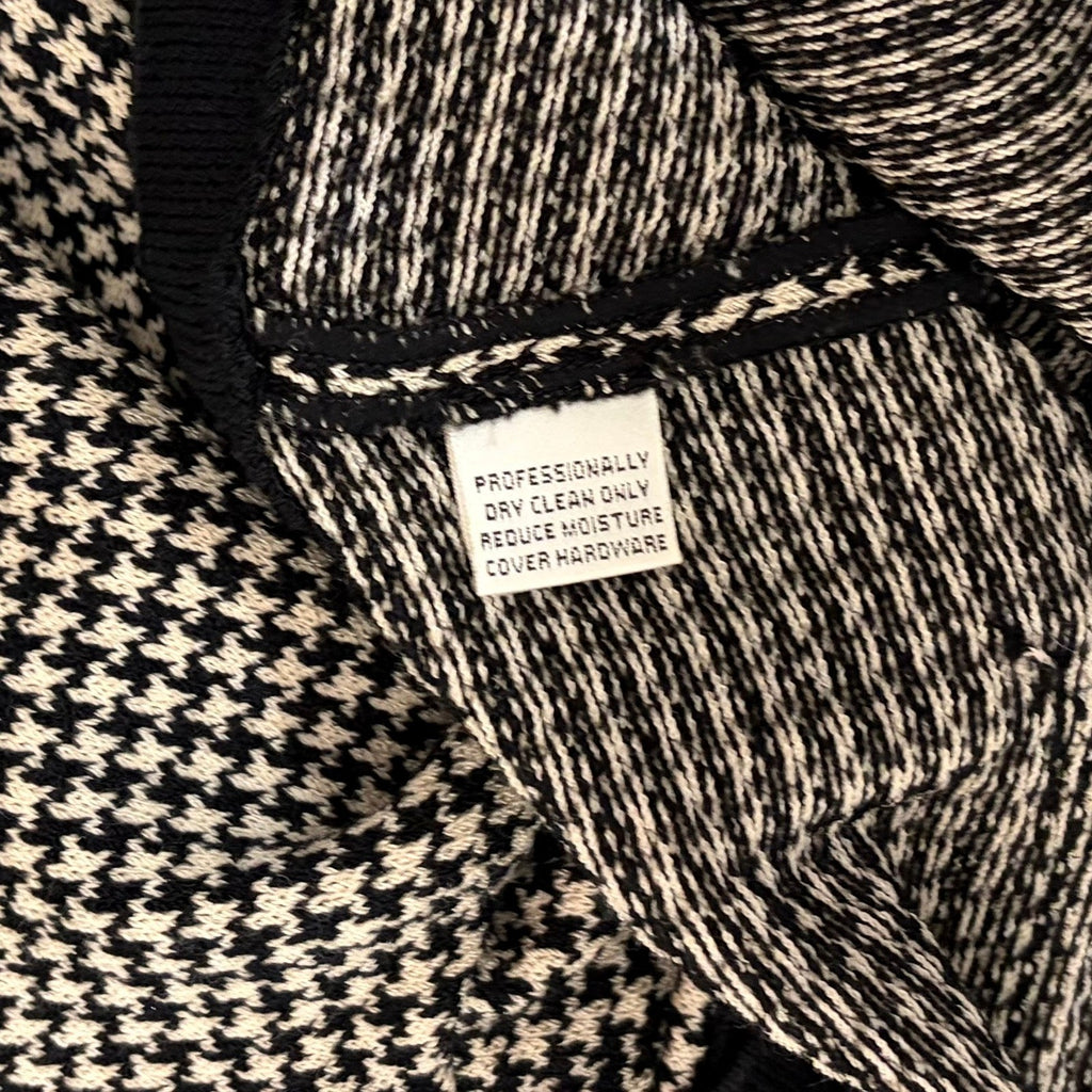 ST. JOHN Collection by Marie Gray Black Ivory Houndstooth Blazer Jacket Size 6