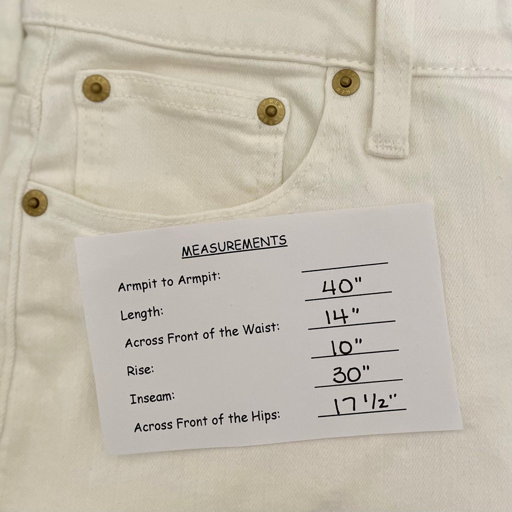 NWT!! J. CREW Lower Rise Full Length Slim Wide Jeans Solid White Retro Size 24