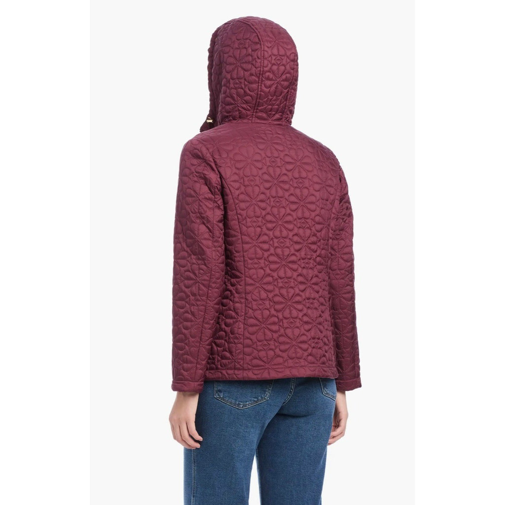 NWT!! KATE SPADE New York Water Resistant Hooded Floral Quilted Jacket X-Large