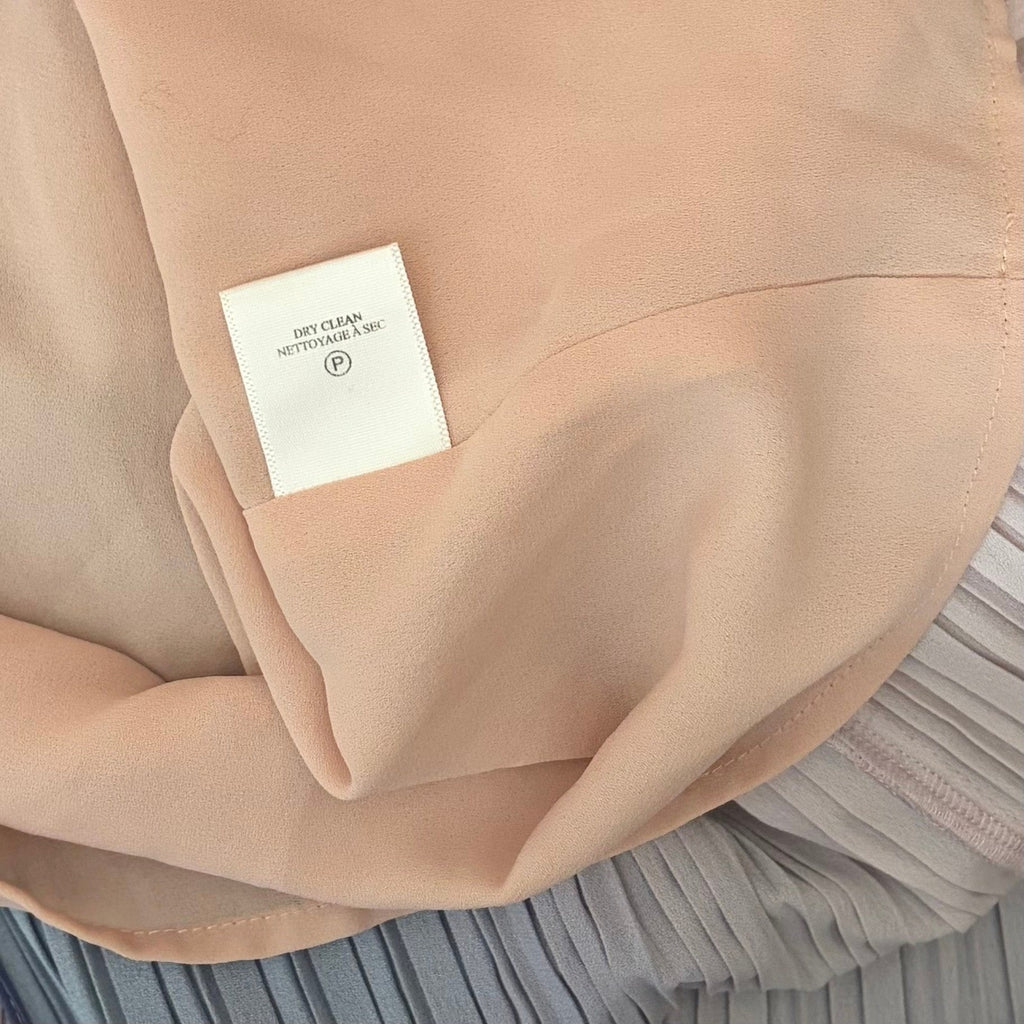 Revolve A.L.C. Sienna Dress Pastel Ombré Pleated Midi Dress Faux Wrap Size 6
