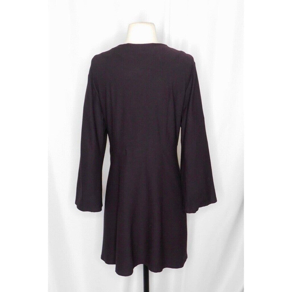 EILEEN FISHER Brown Knit Duster Cardigan Sweater Blazer Lagenlook Small