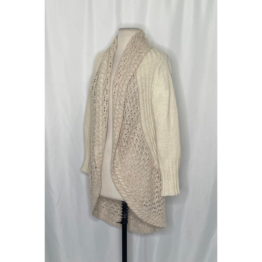 Anthropologie ANGEL OF THE NORTH Crochet Knit Cardigan Sweater Medium Petite MP