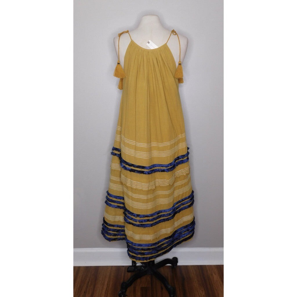 NWT!! Anthropologie COREY LYNN CALTER Serena Trapeze Dress Tiered Maxi Large
