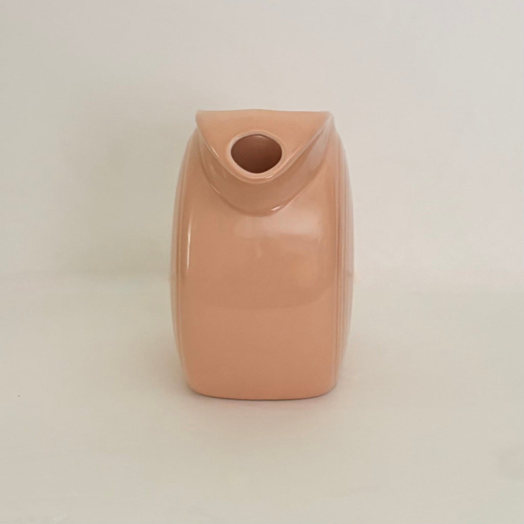 Vintage FIESTA Apricot Disc Water Pitcher Homer Laughlin Ceramic Large Made USA