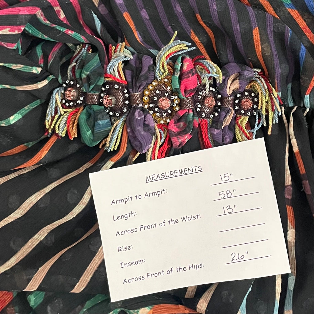 Anthropologie GEISHA DESIGNS Kalinka Maxi Dress Halter Embellished Clip Dot 0