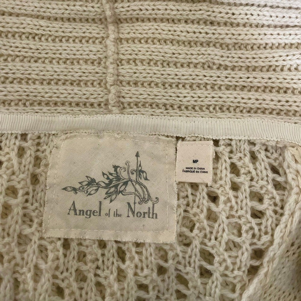 Anthropologie ANGEL OF THE NORTH Crochet Knit Cardigan Sweater Medium Petite MP