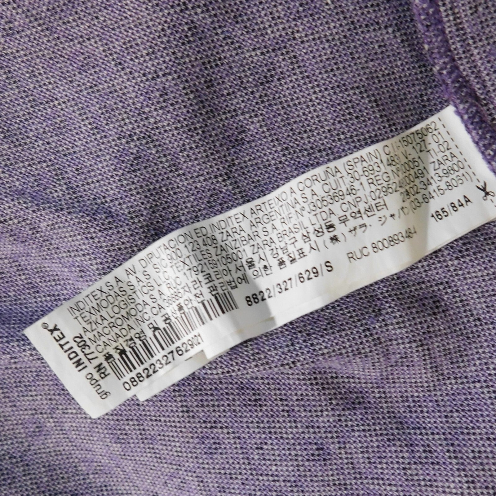 ZARA Lilac Jacquard Open Back Mini Dress Heart Detail Retro Knit Purple Small