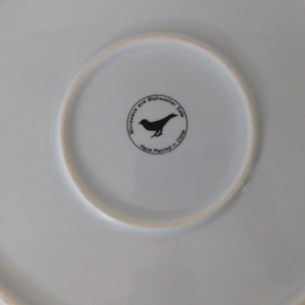 ANTHROPOLOGIE Red White Chinoiserie Serving Platter Dinnerware Porcelain Plate